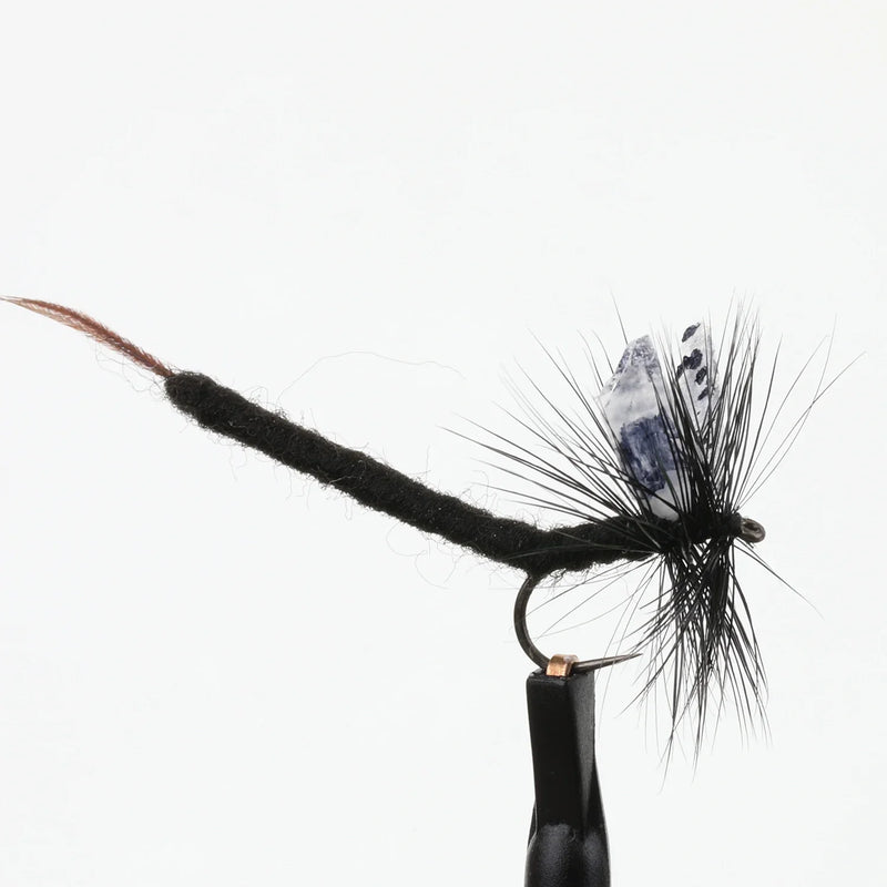 Black Mayfly Extended Body Barbless