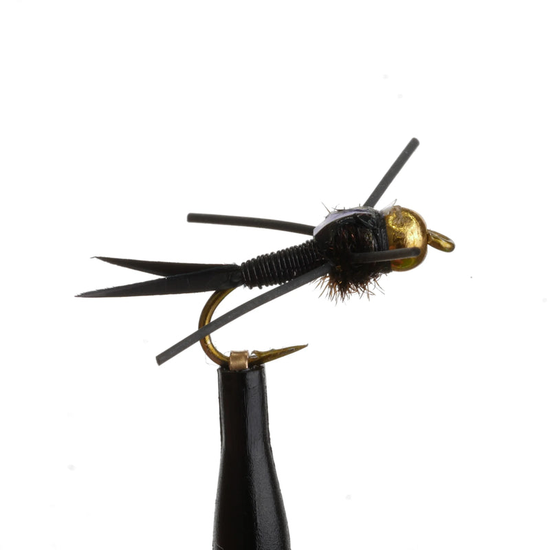 Beadhead Copper John Rubberleg All Black