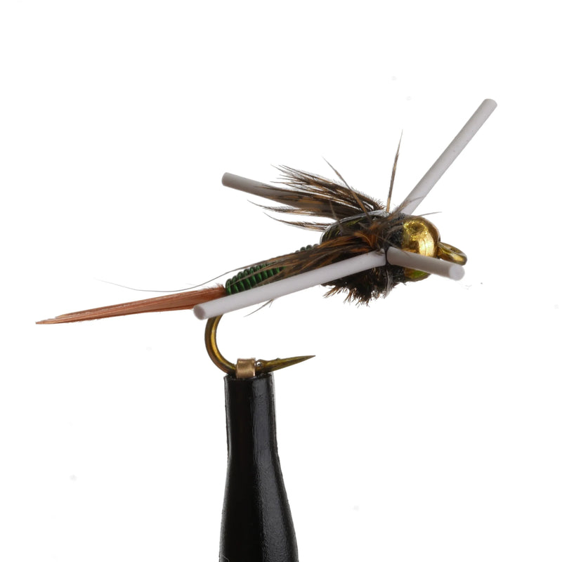 Beadhead Copper John Rubberleg Green