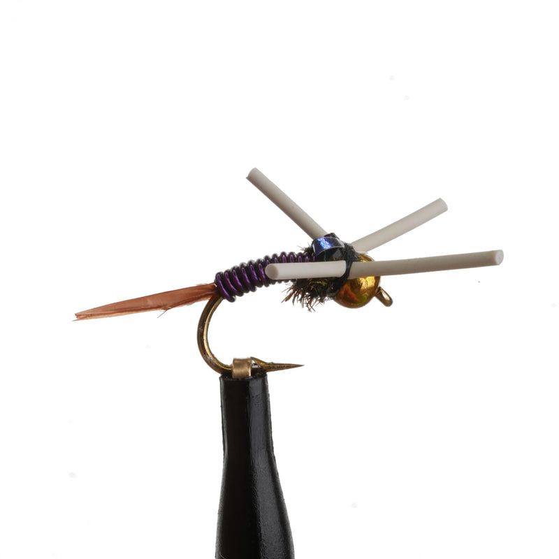 Beadhead Copper John Rubberleg Purple