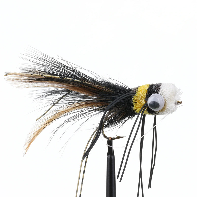 Deer Hair Popper Black/Yellow