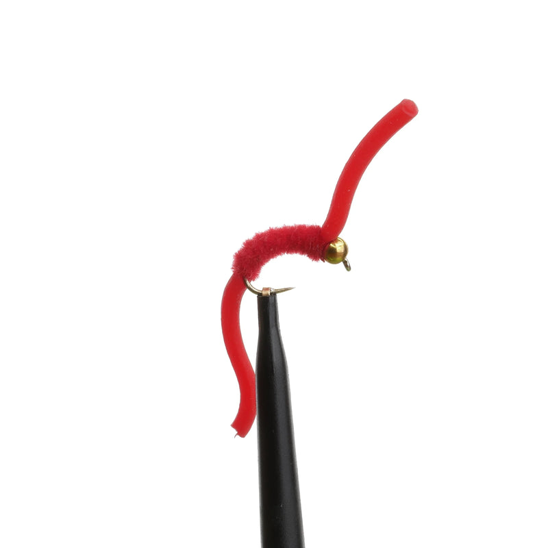 BeadHead Squirmy Worm Red