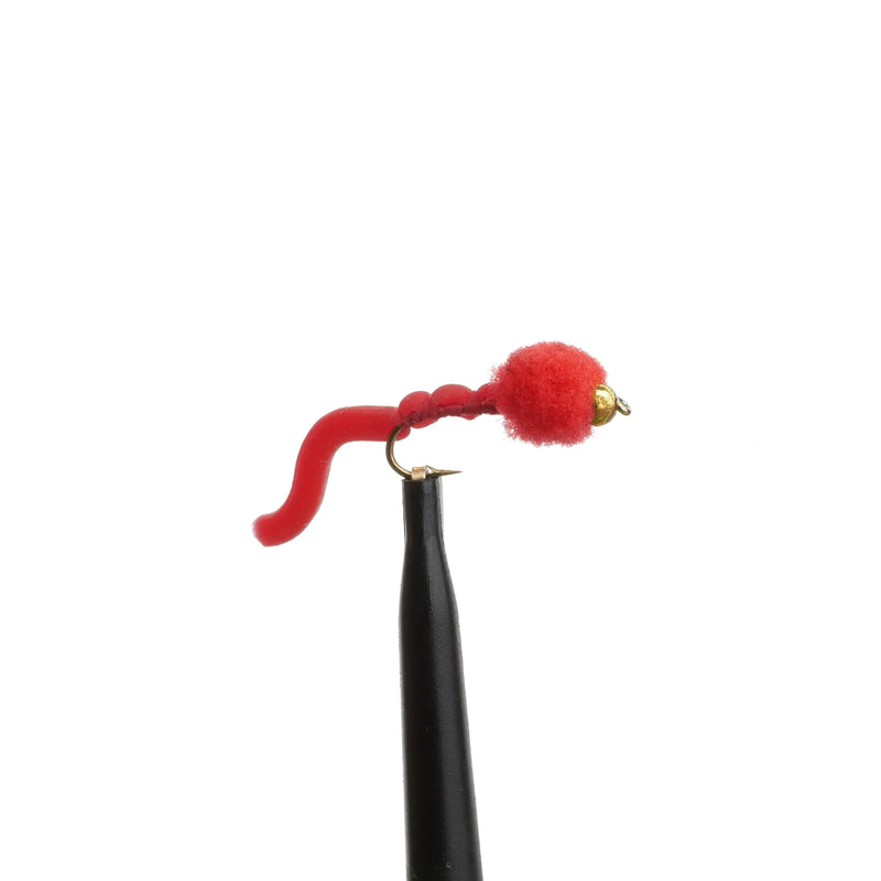 BeadHead Egg Sucking Squiggly Red